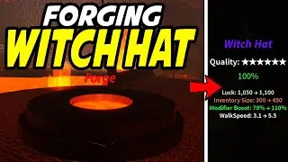 Forging WITCH HAT from HEADLESS MERCHANT in Prospecting! (Roblox)
