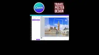 How to create Amazing Poster in Canva lTravel Poster designing in canva #easycanva #canva#shortsfeed
