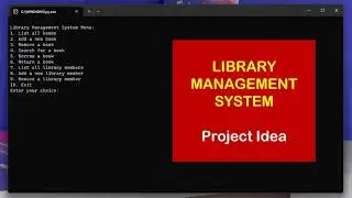 Project Idea: Library Management System in Python using MySql