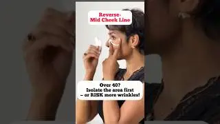 ⛔️One small mistake can age your under-eyes faster/ Do this for MID CHEEK LINES with Guasha
