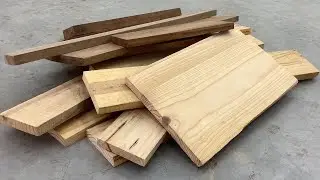 Amazing Woodworking Project - Most Effective Reuse Of Old Wood - Beautiful And Very Unique Table