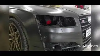 audi s8 d4 detailing headlight full led
