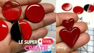 🔴le mariage improbable des poudres #efcolor et de la resine uv #uvglass - special #stvalentin 💕