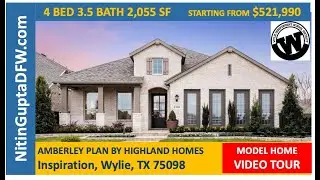 Amberley Plan By Highland Homes in Inspiration in Wylie, TX | New Home Construction Video Tour