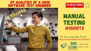 #7 Manual Testing - Qualities of Good Software Test Engineer #Shorts