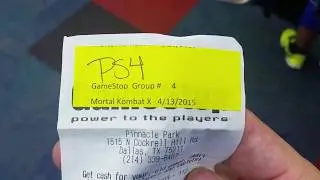 GAMESTOP MORTAL KOMBAT X NIGHT RELEASE  4-13-15