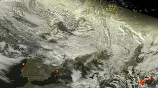 Sat24 lightning video impression for Sunday, January 13, 2019