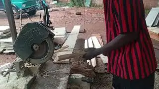 Making top bars for bee hives 