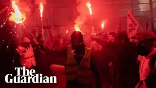 French protesters storm stock exchange in Paris over rise in pension age