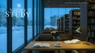 Cozy Winter Library Night Smooth LoFi Jazz For Study, Focus & Work [ Work Ambience ] #lofi #library