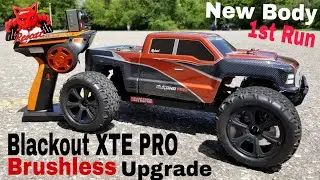 Redcat Blackout XTE Pro (Brushless Upgrade) New Body!! Speed Run!!