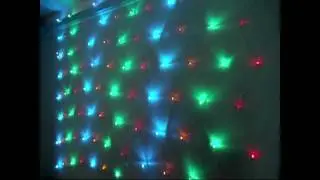 Led net curtain decoration