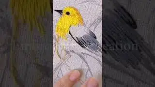 Long and short technic embroidery design #short #longandshort #stitch