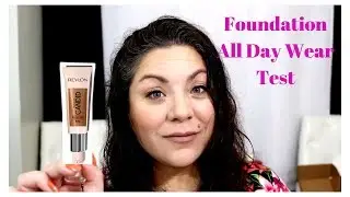 New Revlon Candid foundation all day wear test for oily skin.