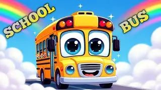 School Bus Rhyme for Kids 🚌🎵 | Fun Nursery Song | 3D Cartoon Animation | kids rhymes 