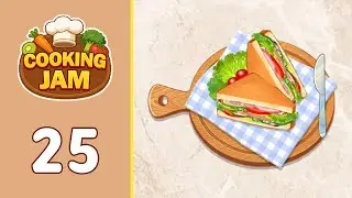 Cooking Jam Level 25 Sandwich | Every Puzzle Solved! 🎯