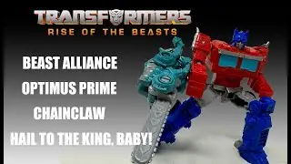 UNBOXING TRANSFORMERS RISE OF THE BEASTS BEAST ALLIANCE OPTIMUS PRIME & CHAINCLAW