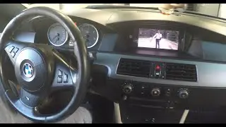 BMW E60 android multimedia and backup camera installation
