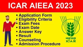 ICAR AIEEA 2024 - Eligibility Criteria, Exam Date, Application form, Syllabus
