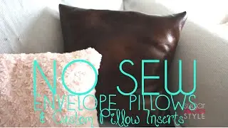 DIY No Sew Decorative Pillows under $10