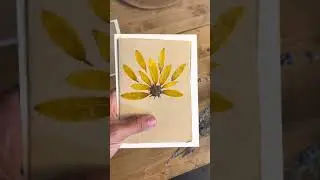 Abstract Pressed Flower Card Set