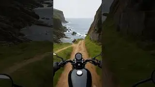 Racing the Edge! Insane Cliffside Bike Ride #shorts