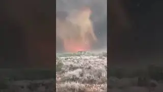 UTAH FIRENADO CAUGHT ON CAMERA! 🔥🌪️ See the Insane Fire Storm