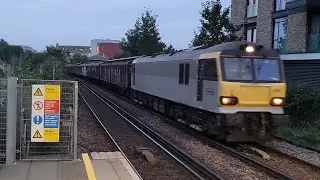 BR Grey 92044 'Couperin' (GBRF Owned) Passing Through Imperial Wharf With Cargowaggons 25/9/2024