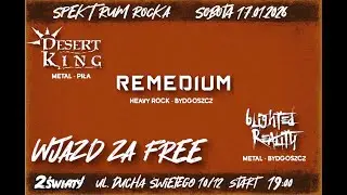 🤘🏼🤘🏼🤘🏼 17.01.2026 DWA ŚWIATY, Toruń 🔥🔥🔥 BLIGHTED REALITY, REMEDIUM, DESERT KING