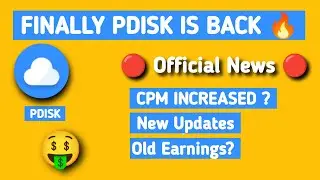 Finally Pdisk is back | How to See old Earnings | How to register