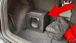 Subwoofer Alpine SWE-815 150W Test Bass 🔊