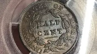 1828 Half Cent 13 Stars - Dead Denominations #5 - The Half Cent Through The Years