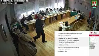 X Sesja Rady Gminy Siedlisko