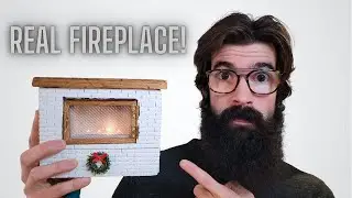 I Make a Real Fireplace Christmas Sweater!