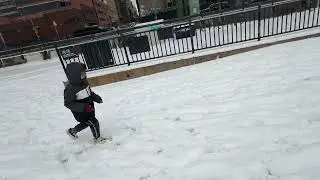 Snow fall and childish fun | New York | Sarvam
