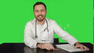 Smiling Male Doctor At Medical Office On a Green - Stock Footage | VideoHive 14318109