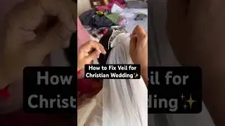 Veil Fixing Tricks for christian wedding|#veil #crownfixing #christianwedding #makeup