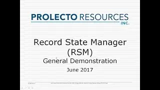 Prolecto Resource: Record State Manager Demonstration