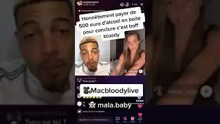 Macbloody paye de l&rsquo;alcool en boite pour finir les non croyante