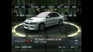 Fast and Furious Video Game: Mitsubishi Lancer Evolution IX MR Music Video