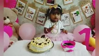Taswika cake smash video||1st birthday||post birthday shoot||during lockdown