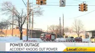 Plowing Accident Knocks Out Power