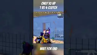 1v4 With Just 10 HP 💀 | God-Level PUBG Clutch!