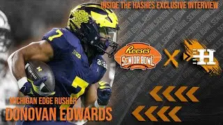 Michigan RB Donovan Edwards || 25' Senior Bowl Interview || Inside The Hashes Interview #seniorbowl