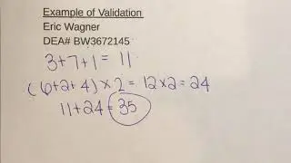 PTCB Certification Assignment Calculate a Valid DEA # Video