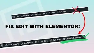 Fix the Edit With Elementor Button Not Showing - Quick & Simple Fix!