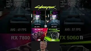 RTX 5060 TI VS RX 7800 XT CYBERPUNK 2077 2K | #rtx5060ti #rx7800xt