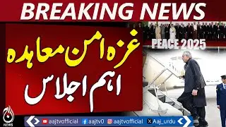 Gaza Peace Agreement | Ishaq Dar Departs for Important Peace Talks - Aaj  News Breaking