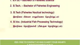 fisheries university new course 2019-2020