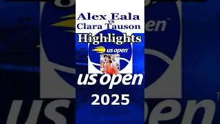 🇵🇭 Alex Eala vs Clara Tauson   Historic US Open 2025 Showdown ❤️ #alexeala #tennis #usopen #filipina